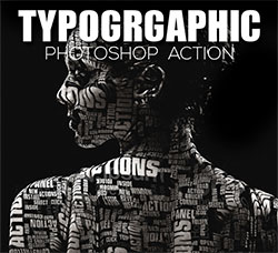极品PS动作－立体字排(含高清视频教程)：Typographic Photoshop Action